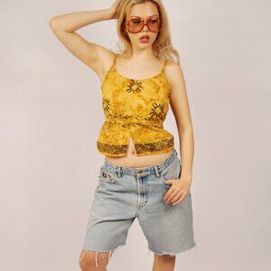 90s Chaps Jean Shorts (32) blue denim Ralph Lauren vintage cutoff jorts casual